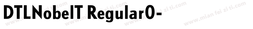DTLNobelT Regular0字体转换